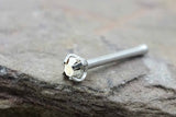 20g Metallic Silver Nose Stud Nose Ring