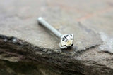 20g Metallic Silver Nose Stud Nose Ring