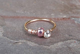 Rose Gold Crystal Beaded Nose Hoop Nose Ring 20G Gold Nose Ring