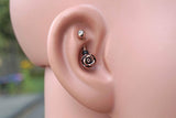 14kt Rose Gold Rook Earring Daith Piercing Eyebrow Ring