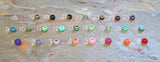 Clear Crystal Rose Gold Rook Earring Rose Gold Daith Piercing Eyebrow Ring