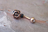 14kt Rose Gold Rook Earring Daith Piercing Eyebrow Ring