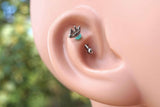 Sparrow Bird Eyebrow Ring Rook Ear Piercing or Belly Button Ring