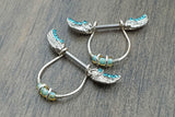 Blue Angel Wing Nipple Barbell Jewelry