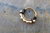 16g Gold Lotus Flower Daith Earring Clicker Rook Earring Tragus Hoop