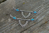 Feather Silver 14g Nipple Shield Nipple Ring Nipple Piercing