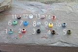 Short Belly Ring - Blue Concho Southwestern Belly Button Ring - Gift For Teens - Gift under 15