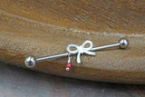 Silver Bow Industrial Barbell 14g Scaffold
