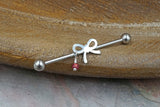 Silver Bow Industrial Barbell 14g Scaffold