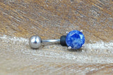 Blue Lapis Gemstone Belly Button Ring Jewelry