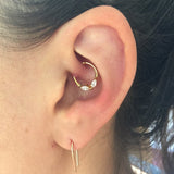 Gold Septum Ring Gold Daith Piercing Rook Earring Hoop