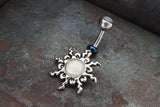 White Sun Silver Belly Button Navel Rings - Gift under 20