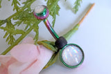 Clear Illuminating Stone Rainbow Belly Button Navel Ring