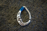 Crescent Moon Teardrop Stainless Steel Daith Earring Rook Earring Tragus Hoop