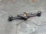 Topaz Thunderbird Industrial Barbell Scaffold Piercing