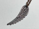 Angel Wing Bird Wing Feather Necklace