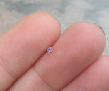 Pink or Fuschia Crystal Nose Stud Nose Ring