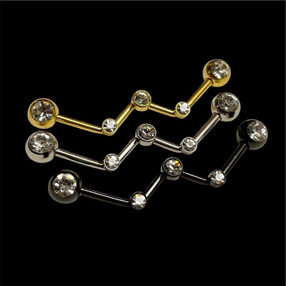 Zig Zag Industrial Barbell 14 Gauge