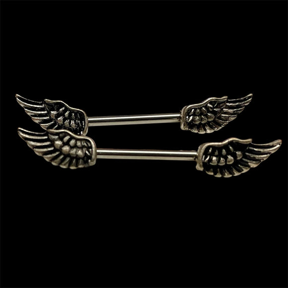 Angel Wing Nipple Piercing Barbell