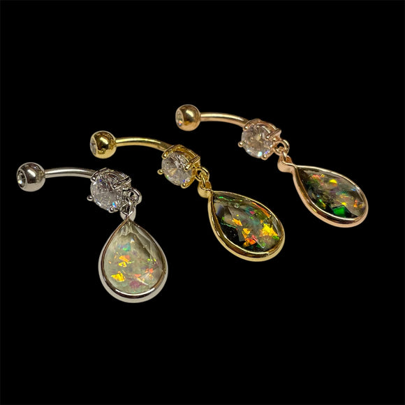 Glittery Belly Button Rings