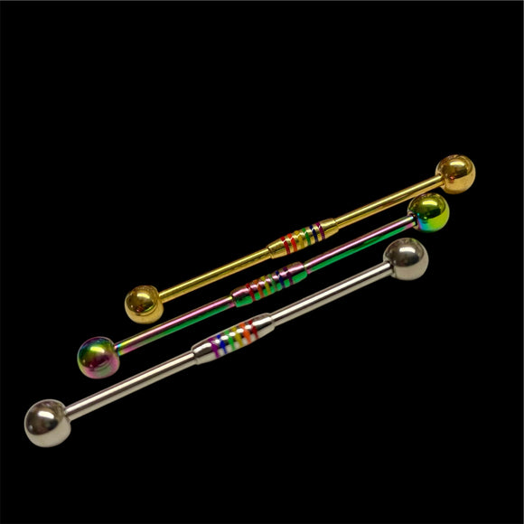 Rainbow Industrial Barbell 14 Gauge
