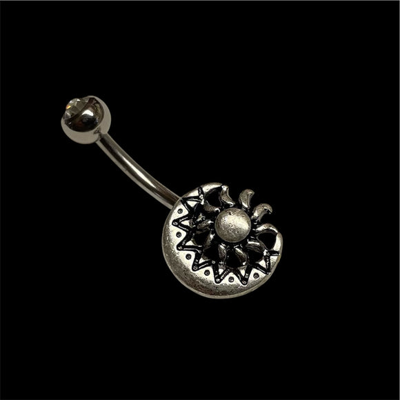 Sun and Moon Belly Button Rings