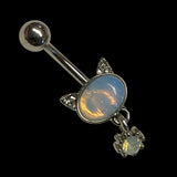 Kitty Cat Dangle Belly Button Rings