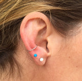 Silver Cartilage Hoop Tragus Daith Conch Rook Helix