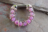 Pink Opal Hoop Clicker