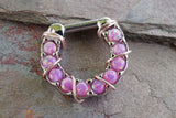 Pink Opal Hoop Clicker