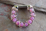 Pink Opal Hoop Clicker