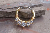 Gold Daith Earring Rook Earring Hoop Gold Clicker