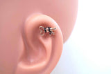 Key Rose Gold Cartilage Earring 16g Helix Piercing