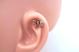 Key Rose Gold Cartilage Earring 16g Helix Piercing