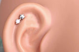 Silver Star Tragus Cartilage Earring Piercing 16g