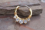 Gold Daith Earring Rook Earring Hoop Gold Clicker