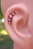 5 Pink OpalCartilage Earring 16g