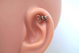 Key Rose Gold Cartilage Earring 16g Helix Piercing