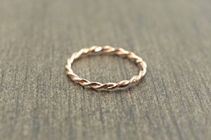 Braided Rose Gold Nose Hoop Nose Ring 20G Rose Gold Hoop Earring