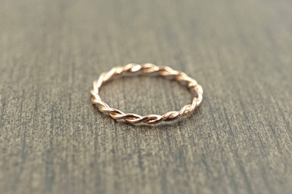 Braided Rose Gold Nose Hoop Nose Ring 20G Rose Gold Hoop Earring