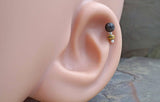 Black Ebony Wood Cartilage Earring Tragus Helix Piercing