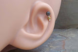 Black Ebony Wood Cartilage Earring Tragus Helix Piercing