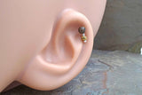 Brown Sandalwood Wood Cartilage Earring Tragus Helix Piercing