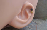 Black Ebony Wood Cartilage Earring Tragus Helix Piercing