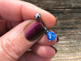 Blue Opal Belly Ring