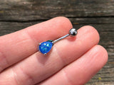 Blue Opal Belly Ring