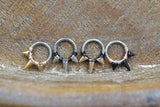 16g Hinged Segment Ring with Rose Gold Spikes - Daith Earring Clicker - Rook Earring - Tragus Hoop