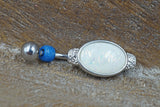 Sparkly White Confetti Belly Button Ring