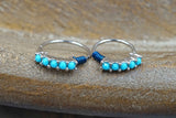 Turquoise Nose Hoop Rook Hoop Daith Hoop Cartilage Hoop Tragus Hoop