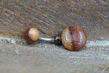 Wood Belly Button Jewelry Ring